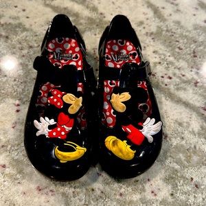 Mickey and Minnie shoes.